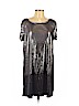 Free People 100% Polyester Silver Cocktail Dress Size L - photo 1