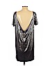 Free People 100% Polyester Silver Cocktail Dress Size L - photo 2