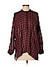 Zara Red Long Sleeve Button-Down Shirt Size XS - photo 1