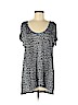 MICHAEL Michael Kors 100% Viscose Gray Short Sleeve Top Size M - photo 1
