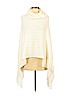 BCBGMAXAZRIA 100% Acrylic Ivory Poncho Size Sm - Med - photo 1