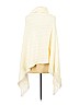 BCBGMAXAZRIA 100% Acrylic Ivory Poncho Size Sm - Med - photo 2