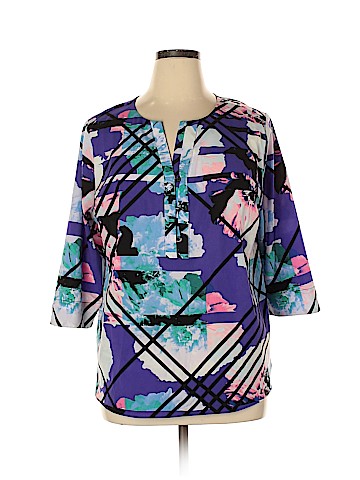 Dana Buchman 3/4 Sleeve Blouse (view 1)