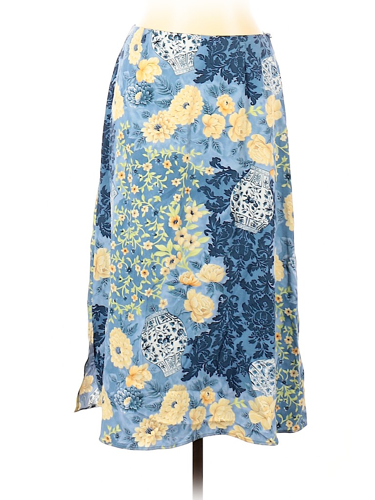 Talbots 100% Tencel Blue Casual Skirt Size 12 - photo 1