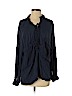 Free People 100% Rayon Blue Long Sleeve Blouse Size S - photo 1