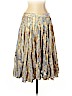 Charles Nolan Gold Silk Skirt Size 10 - photo 1