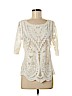 Laundry by Shelli Segal White 3/4 Sleeve Blouse Size M - photo 1