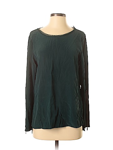 Elie Tahari Long Sleeve Silk Top (view 1)