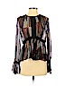 Cinq à Sept 100% Silk Black Long Sleeve Silk Top Size S - photo 1
