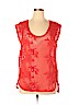 Banana Republic 100% Cotton Red Sleeveless Blouse Size XL - photo 1