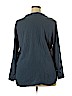 Rock & Republic 100% Rayon Blue Long Sleeve Blouse Size XXL - photo 2