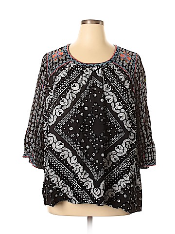 Hannah 3/4 Sleeve Blouse (view 1)