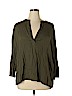 Banana Republic 100% Viscose Green 3/4 Sleeve Blouse Size XL - photo 1