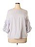 N Touch 100% Polyester White 3/4 Sleeve Blouse Size XL (petite) - photo 1