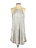 Francesca's 100% Polyester Silver Cocktail Dress Size S - photo 1