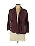 Eileen Fisher 100% Cotton Purple Cardigan Size L - photo 1