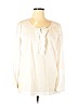 DKNYC 100% Cotton Ivory Long Sleeve Blouse Size XL - photo 1