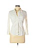 Theory Ivory Long Sleeve Button-Down Shirt Size M - photo 1