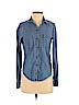 Hollister Blue Long Sleeve Blouse Size M - photo 1