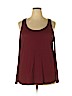Charlotte Russe 100% Rayon Burgundy Sleeveless Top Size 3X - photo 1