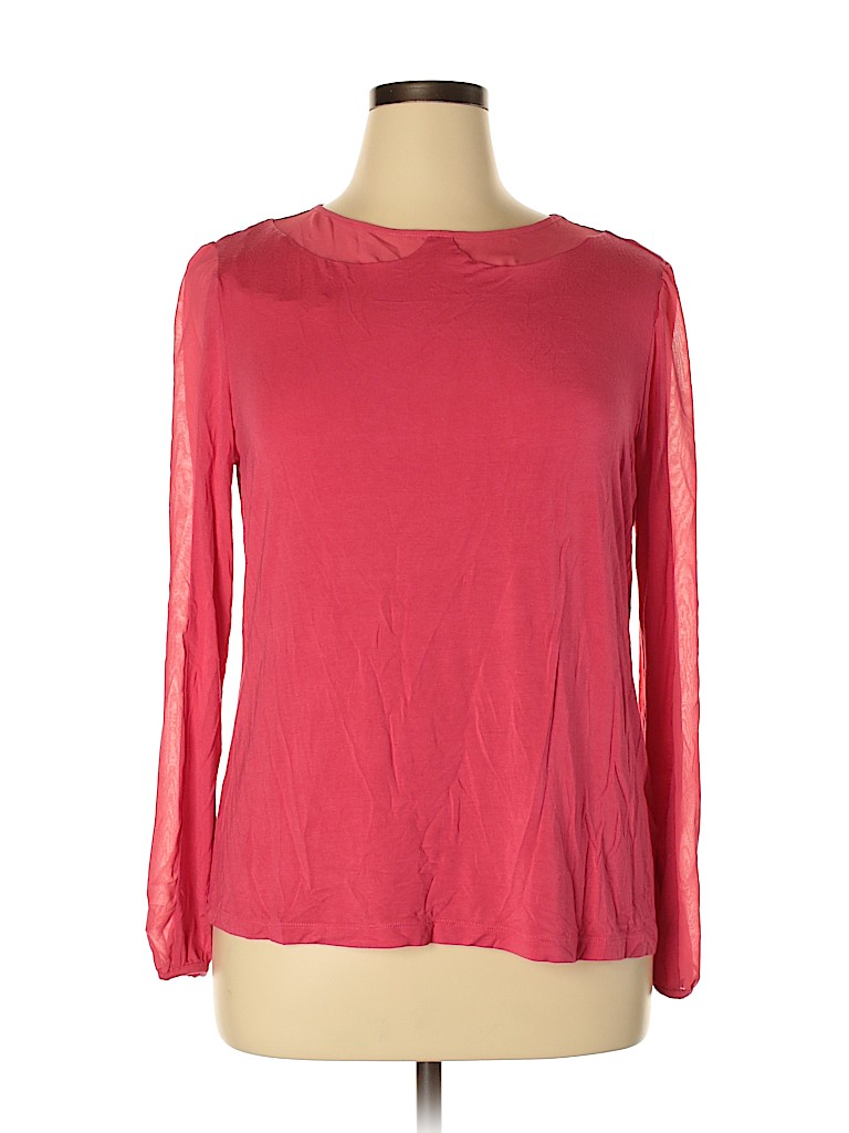 Elle Pink Long Sleeve Top Size XL - photo 1
