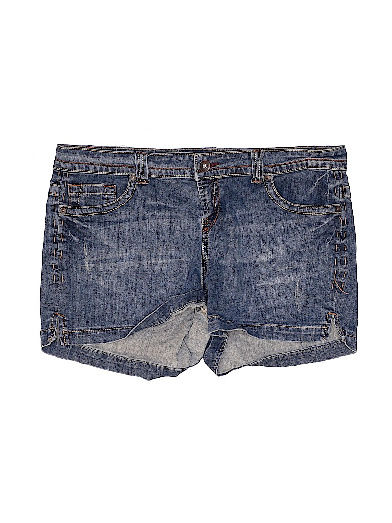 Maurices Blue Denim Shorts Size 16 - photo 1