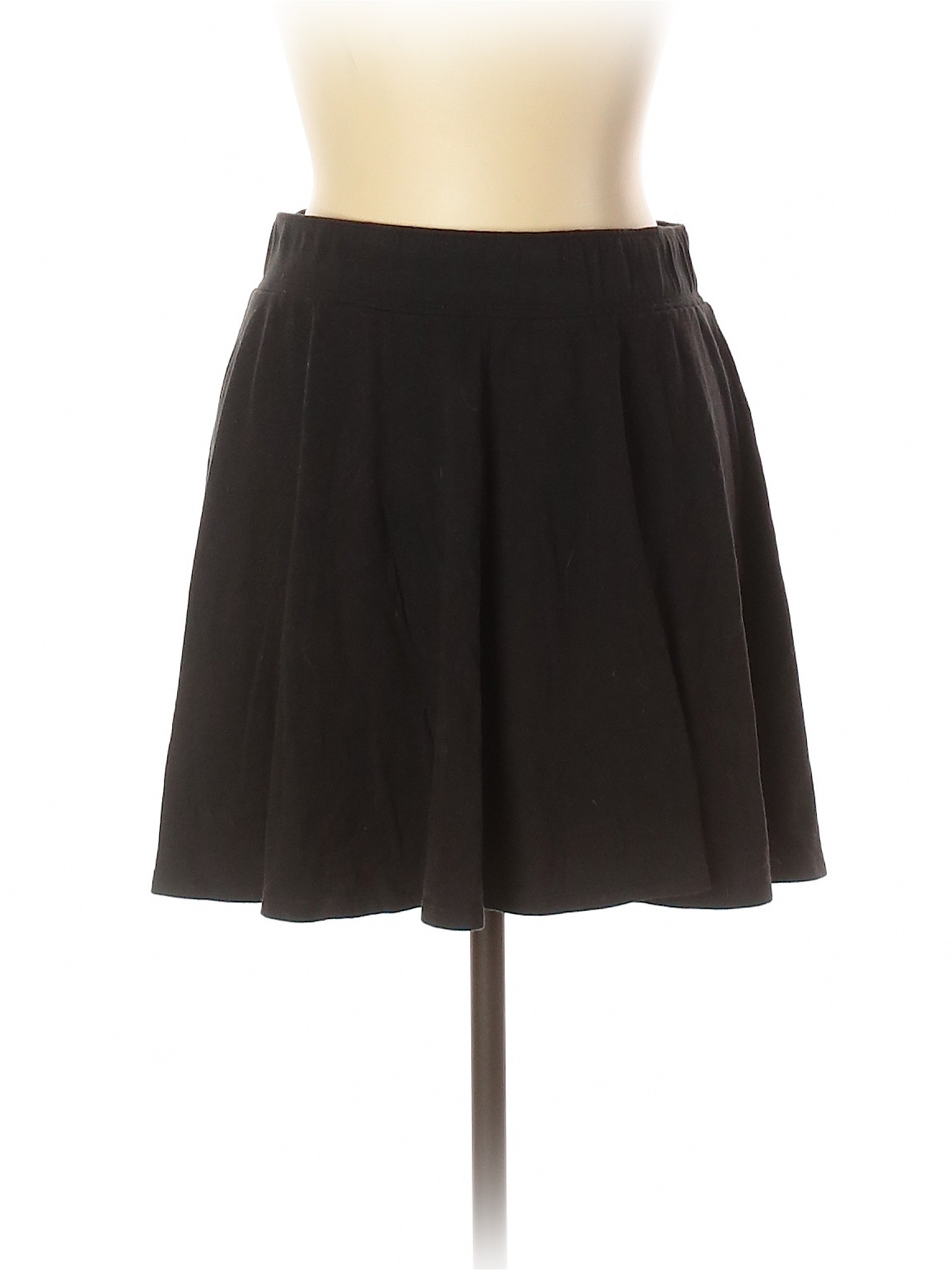 Hollister Solid Black Casual Skirt Size L - 77% off | thredUP