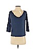 Eileen Fisher Blue 3/4 Sleeve Silk Top Size S (petite) - photo 1