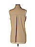 Ann Taylor LOFT 100% Polyester Tan Sleeveless Blouse Size M - photo 2