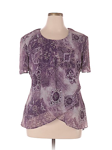 R&M Richards Short Sleeve Blouse (view 1)