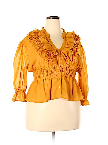 Check Me First 3/4 Sleeve Blouse (view 1)