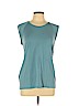 BCBGMAXAZRIA Blue Sleeveless Blouse Size L - photo 1