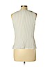 Armani Collezioni Ivory Sleeveless Silk Top Size 12 - photo 2