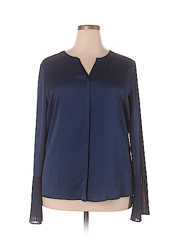 Worthington Plus Long Sleeve Blouse (view 1)