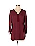 Maurices Swim 100% Polyester Burgundy 3/4 Sleeve Blouse Size S - photo 1