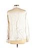 Pure Collection 100% Silk Ivory Long Sleeve Silk Top Size 14 - 16 - photo 2