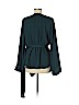 BCBGMAXAZRIA 100% Polyester Teal Long Sleeve Blouse Size M - photo 2