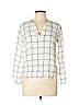 A New Day 100% Rayon White Long Sleeve Blouse Size L - photo 1