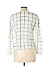 A New Day 100% Rayon White Long Sleeve Blouse Size L - photo 2