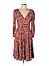 BCBGMAXAZRIA Burgundy Casual Dress Size L - photo 1