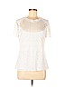 Laundry by Shelli Segal White Short Sleeve Top Size M - photo 1