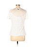 Laundry by Shelli Segal White Short Sleeve Top Size M - photo 2