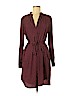 Ann Taylor LOFT 100% Polyester Burgundy Casual Dress Size M - photo 1