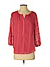 Talbots 100% Polyester Red 3/4 Sleeve Blouse Size M (petite) - photo 1