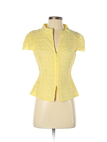 AKRIS for Bergdorf Goodman Short Sleeve Silk Top (view 1)