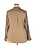 A New Day 100% Polyester Tan Long Sleeve Blouse Size XXL - photo 2