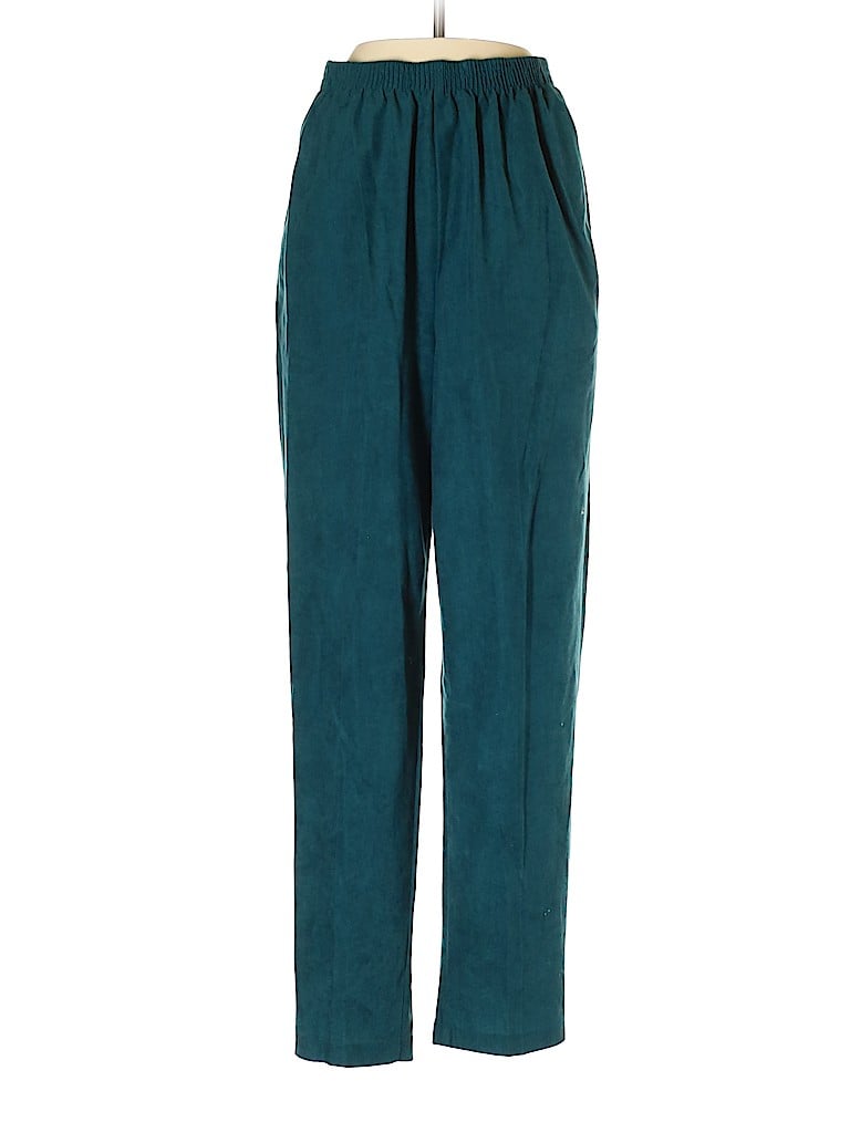BonWorth 100% Polyester Solid Teal Casual Pants Size S - 79% off | thredUP