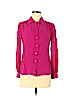 Tory Burch 100% Silk Pink Long Sleeve Button-Down Shirt Size 6 - photo 1
