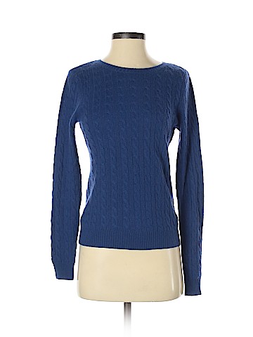 Aqua Cashmere Pullover Sweater (view 1)