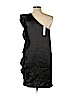 Aqua 100% Polyester Black Cocktail Dress Size L - photo 2